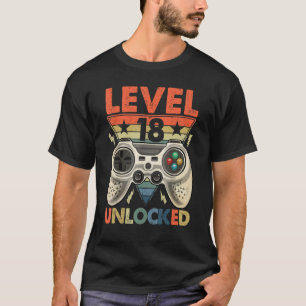 Upplåst videospelare på 18:e födelsedagen 18 år t shirt