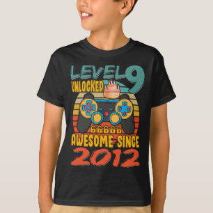 Upplåst videospelare på Nivå 9 - 9 års ålder T Shirt