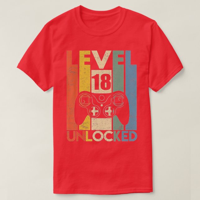 Upplåsta 18-tums födelsedagsgåvor  t shirt (Design framsida)