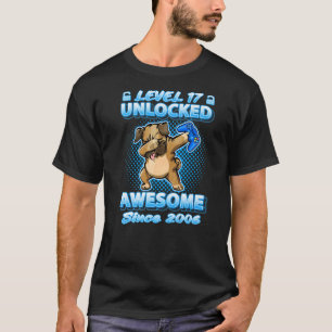 Upplåsta spel på nivå 17 på 2006 Dabbing Pug 17t T Shirt