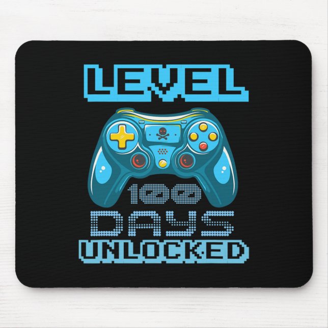 Upplåsta videospel på 100 dagar i skolan musmatta (Framsidan)