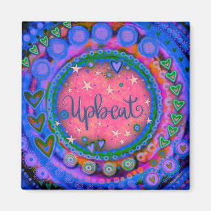 Upplev Blommigtens Söt Colorful Inspiritivity Magnet