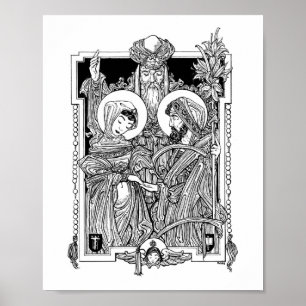 Upplev den blädda Jungfruns utskrift på 8 tum x 10 Poster
