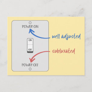 Upplev ditt liv med kiropraktik, kiropraktik vykort