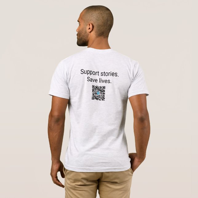 Upplev högt QR-kod Jersey T-Shirt (Hel baksida)