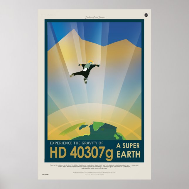 Upplev hur allvarlig en Toppen Earth HD 40307g är Poster (Framsidan)