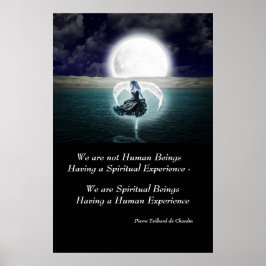 Upplev inspirationsteckning för andlig poster