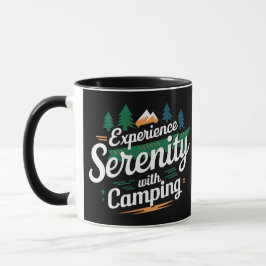 Upplev lugn med camping, kaffe mugg