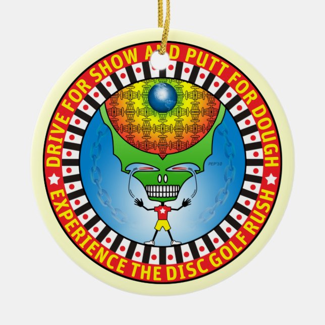 Upplev ryssarna julgransprydnad keramik (Framsidan)