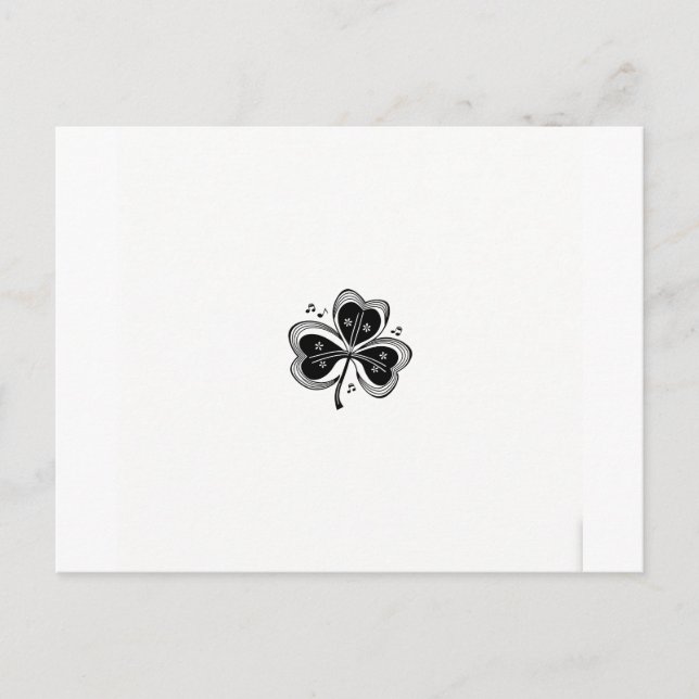 Upplev Shamrock Sergranatens magi Meddelande Vykort (Framsida)