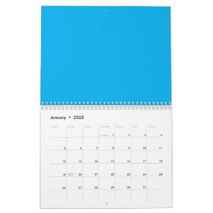 Upplev skönheten hos ett Blå himmel med Flygplan Kalender
