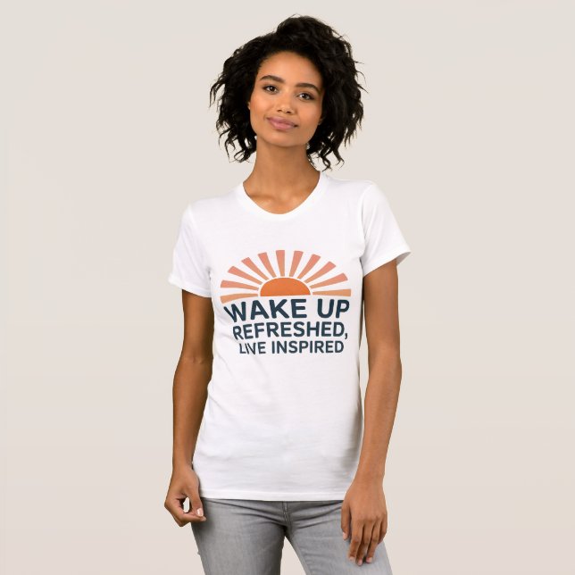 Upplev uppdaterat levande inspirerat t shirt (Hel framsida)
