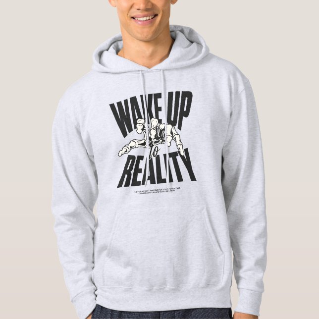 Upplev verkligheten | Avslappnad Hoodie (Framsida)