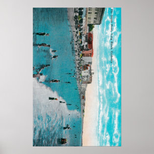 Upplev Vinkarare vid Ocean BeachLong Beach, CA Poster