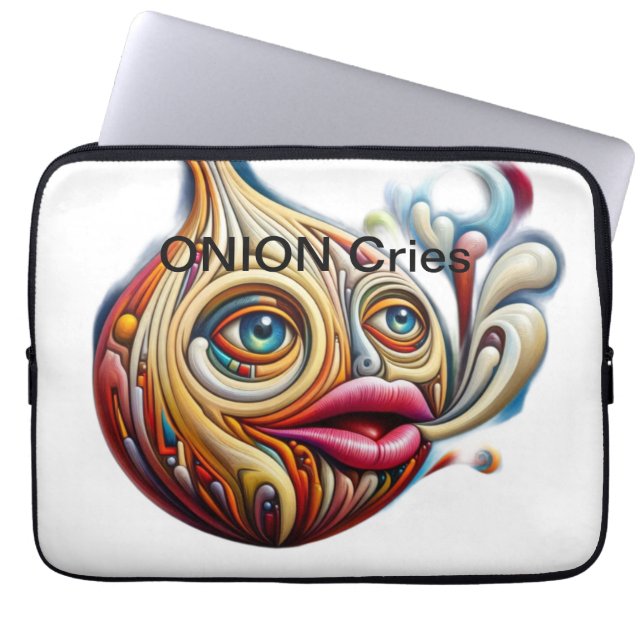 🎨 uppleva en ONION:s emotionella resa. Laptop Fodral (Framsidan)