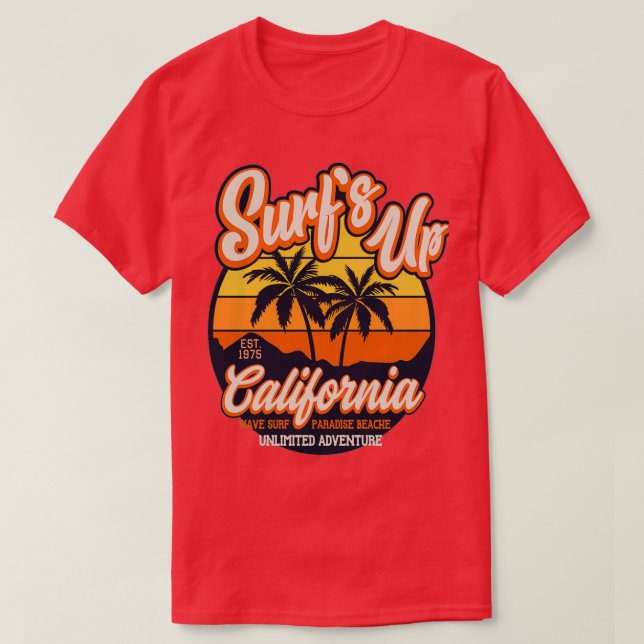 Upplever obegränsad äventyr california t shirt (Design framsida)
