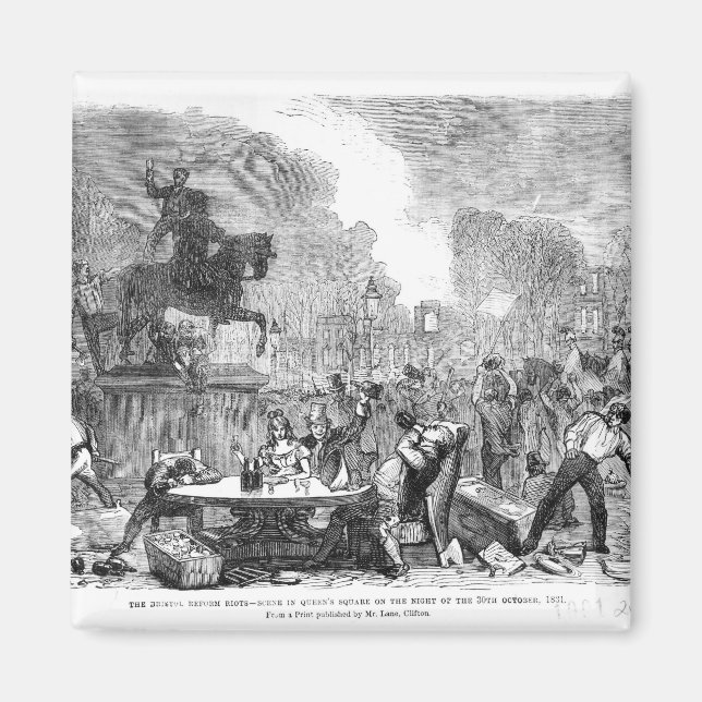 Upploppen i Bristolreformen Magnet (Framsidan)