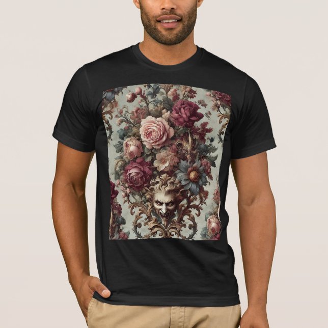 🌺 Upploppet att blomma – gotisk konstnärlig kropp T Shirt (Framsida)