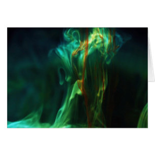 Upplösa /Fluorescein i vatten Hälsningskort