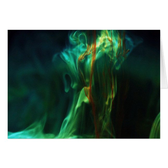 Upplösa /Fluorescein i vatten Hälsningskort (Framsidan Horizontal)