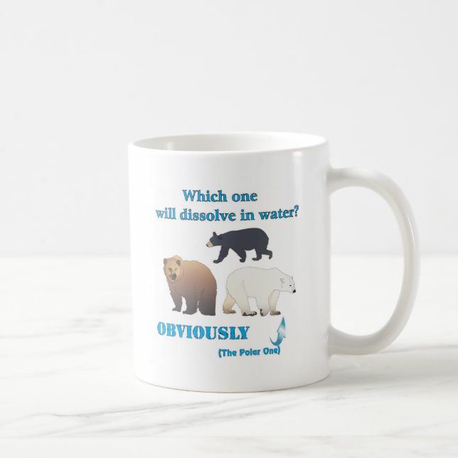Upplösa i vattenpolarkemi, vilket ska kaffemugg (Höger)
