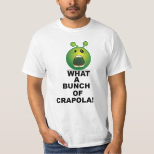 Upplösning av Alien Ansikte - Tecknad med svag Grö T Shirt