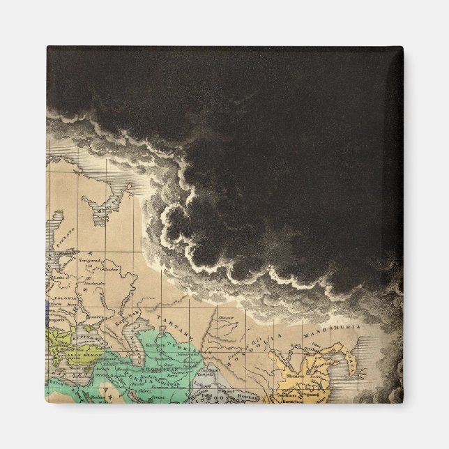 Upplösning av riket Charlemagne 912 AD Magnet (Framsidan)