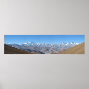 Upplösning för kick för Mount Everest panorama Poster