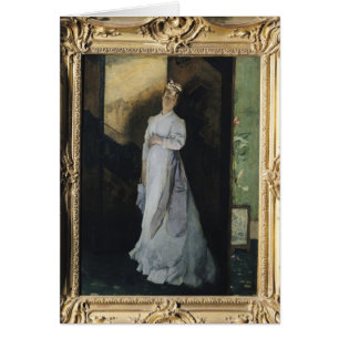 Upplösningsbrev, c.1867 hälsningskort