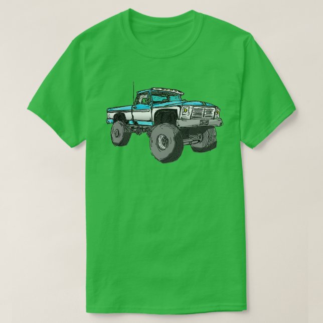 Upplyft Lastbil Sticker T Shirt (Design framsida)