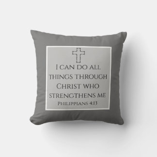 Upplyftning av Kor Scripture Philippians 4:13 Gråt Kudde