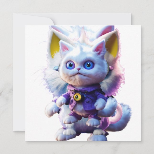 Upplys den Enigmatiska CGI- vita kassettmånen: Inbjudningar (Framsida)