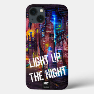 Upplys Natt 3 - levande Färg iphone case