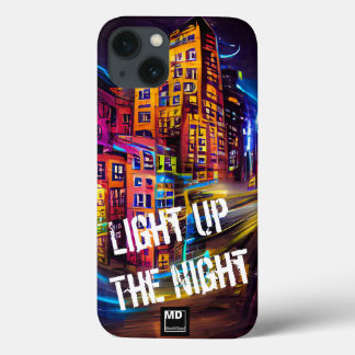 Upplys nattetid 1 - levande Färg iphone case