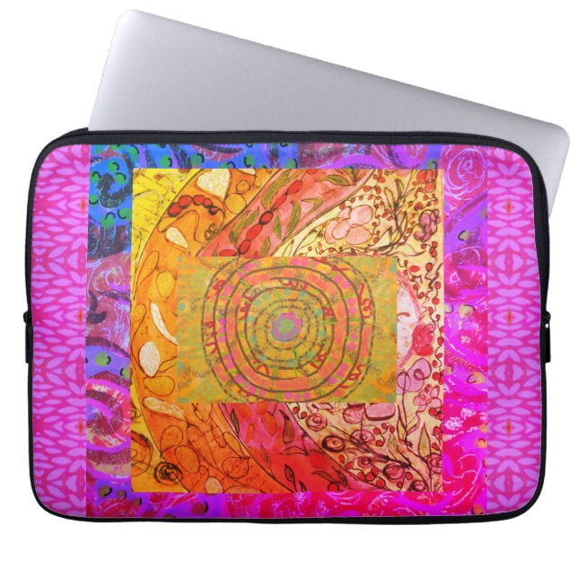 Upplysande Abstrakt Laptop Fodral (Framsidan)