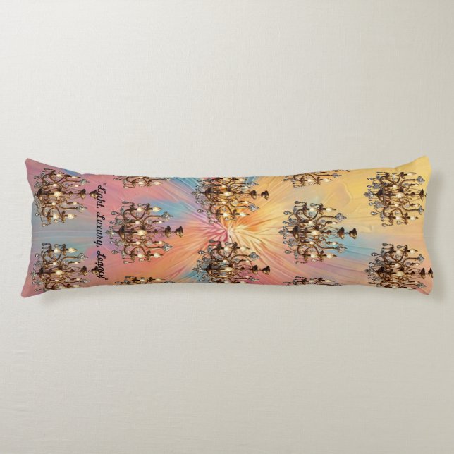 "Upplysande armatur" Kroppskudde (Framsidan)