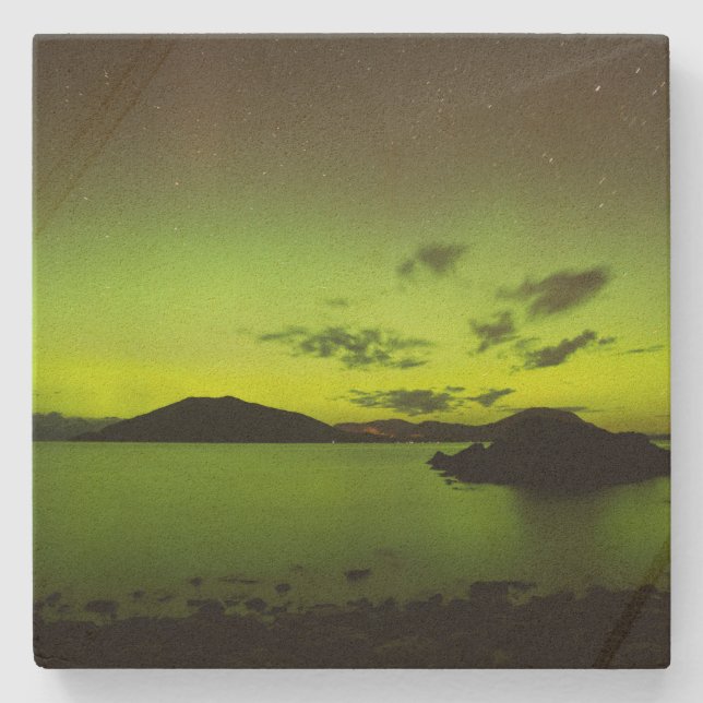 Upplysande Aurora Stenunderlägg (Framsidan)