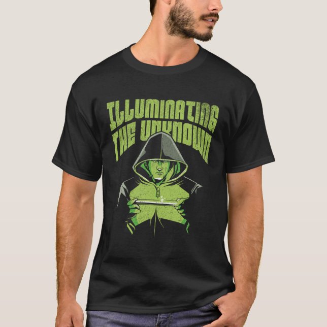 Upplysande av den okända kemi Student Science T Shirt (Framsida)