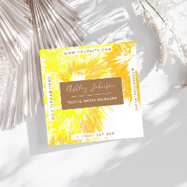 Upplysande modern tie Dye Colorful Vibrant Fyrkantigt Visitkort