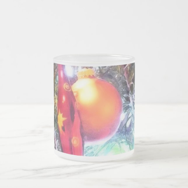 Upplysande prydnadsföremål frostad glasmugg (Center)