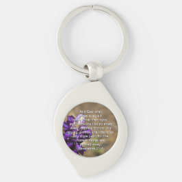 Upplysning 21:4 swirl silverfärgad nyckelring