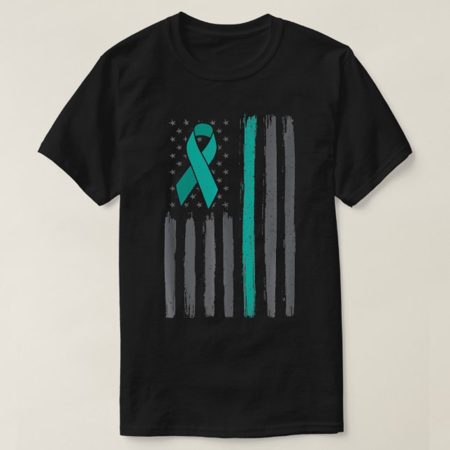 Upplysning om äggstockscancer hos oss  t shirt (Design framsida)