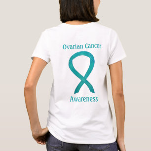 Upplysning om äggstockscancer Ribbon Anpassningsba T Shirt