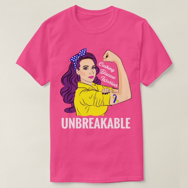 Upplysning om att Cushing Disease Warrior inte kan T Shirt (Design framsida)