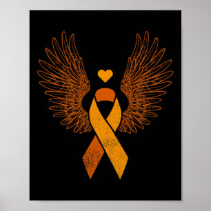 Upplysning om blodcancer vid höns- och orange poster