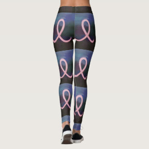Upplysning om bröstcancer - Abstrakt Leggings