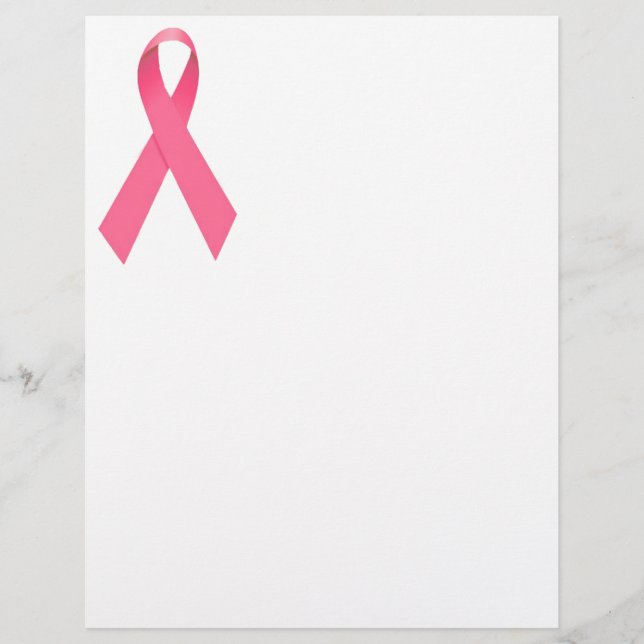 Upplysning om bröstcancer Ribbon Flyer (Framsidan)