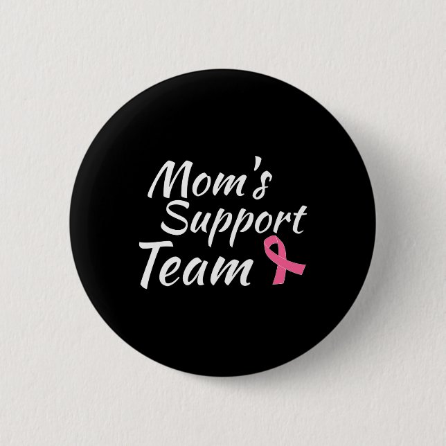 Upplysning om bröstcancerdesign Mammor Support Tea Knapp (Framsida)