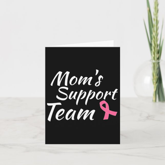 Upplysning om bröstcancerdesign Mammor Support Tea Kort (Framsida)