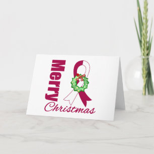 Upplysning om cancer i Nacke God jul Helgkort